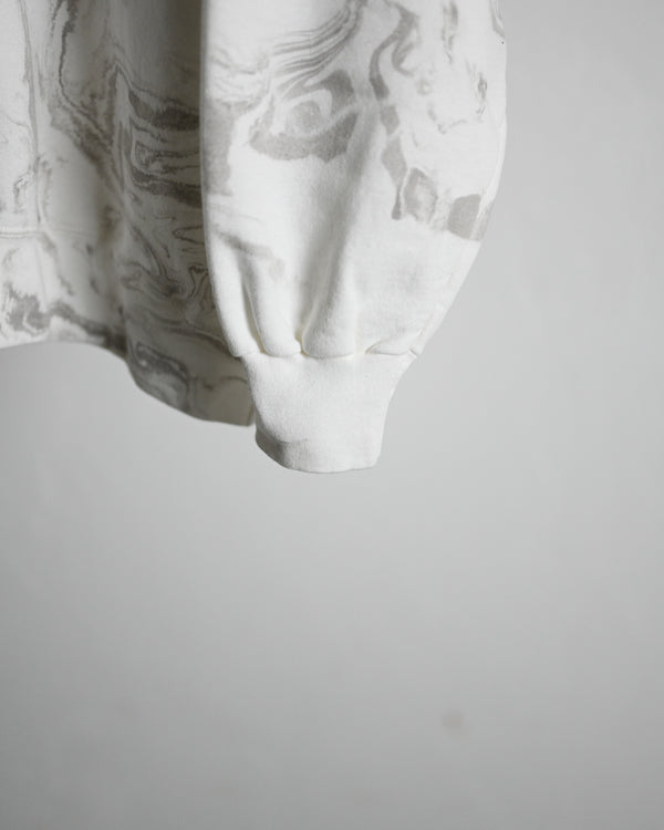 WABI SABI CREW NECK SWEAT, marble dye