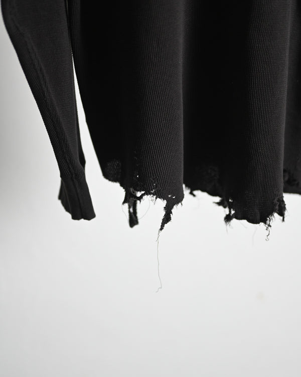 DAMAGE WAFFLE CREW LS, d.brown