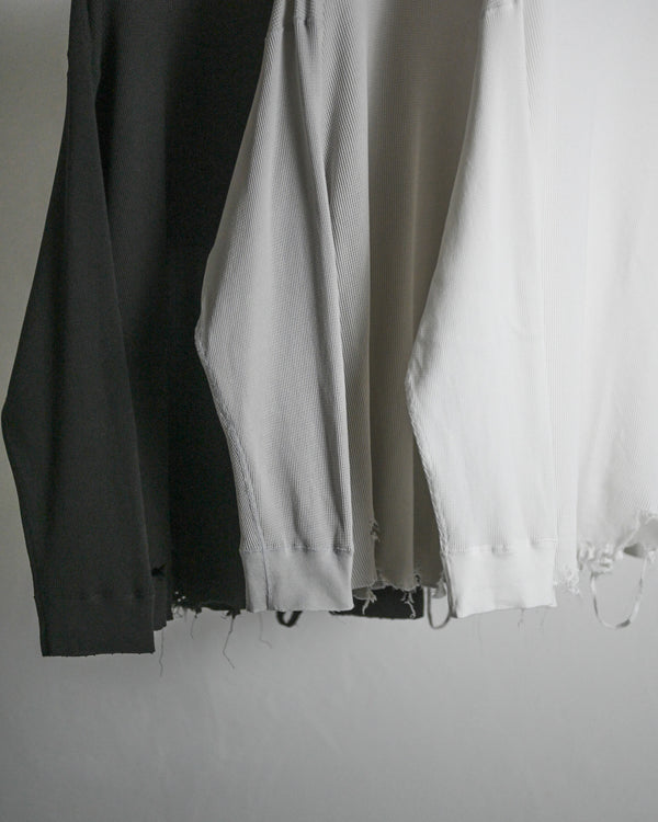 DAMAGE WAFFLE CREW LS, d.brown