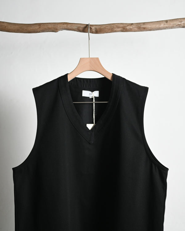 CHINO VEST, black