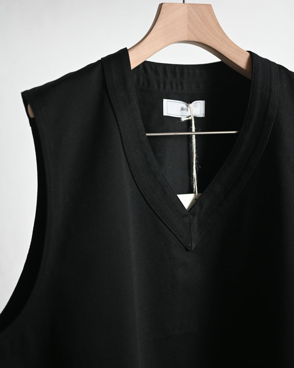 CHINO VEST, black