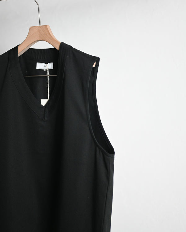CHINO VEST, black