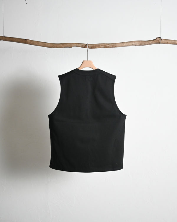 CHINO VEST, black