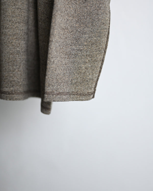 TWEEDISH RIB / CREW NECK LONG SLEEVE, charcoal