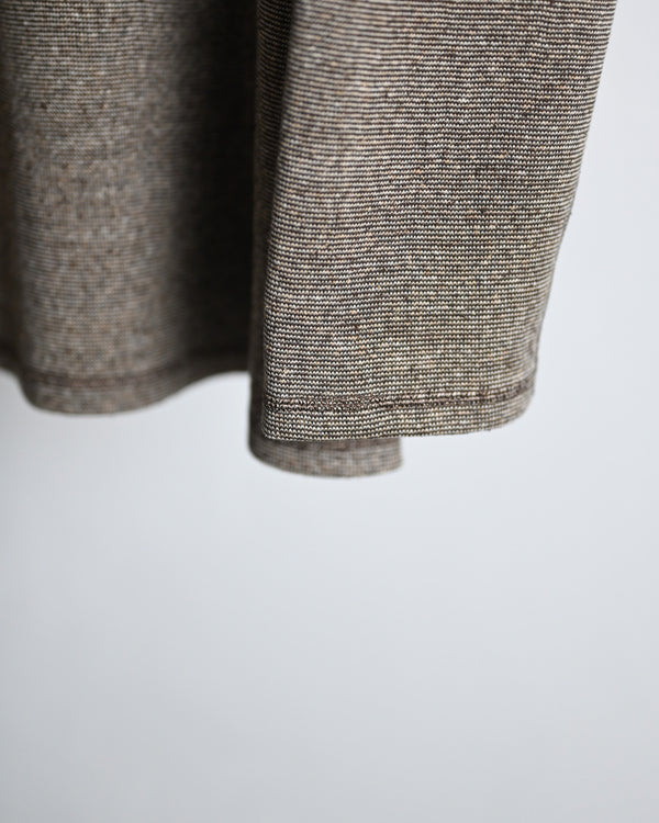 TWEEDISH RIB / TURTLE NECK LONG SLEEVE, charcoal