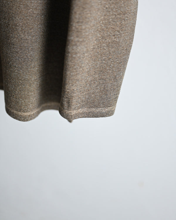 TWEEDISH RIB / TURTLE NECK LONG SLEEVE, brown