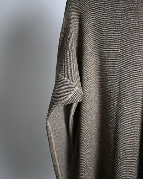 TWEEDISH RIB / TURTLE NECK LONG SLEEVE, brown