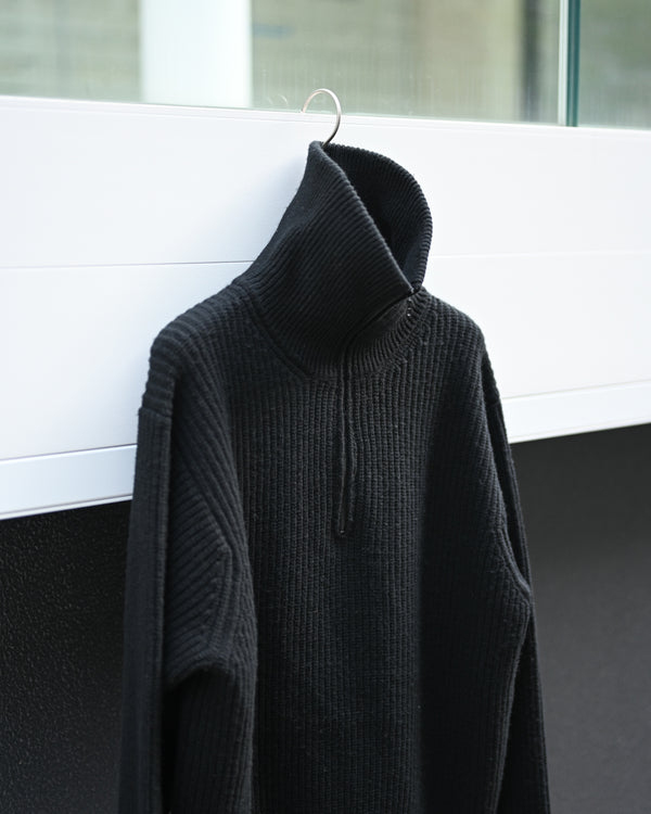 half zip tokkuri knit-satou-COELACANTH