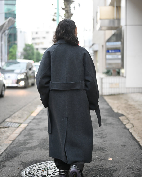 Extra Fine Wool Rever Raglan Coat