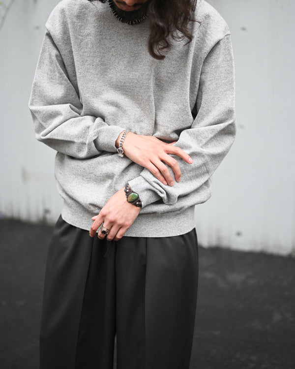 RIGID CASHMERE SWEATER P/O, gray