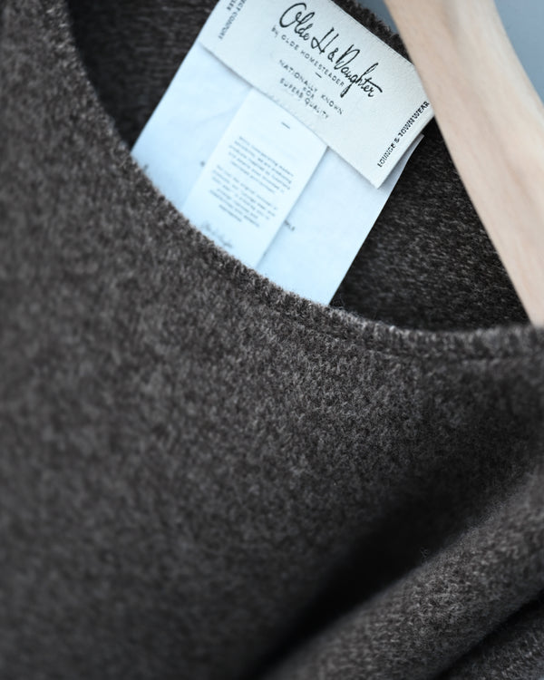 WOOL / CASHMERE BOAT NECK P/O
