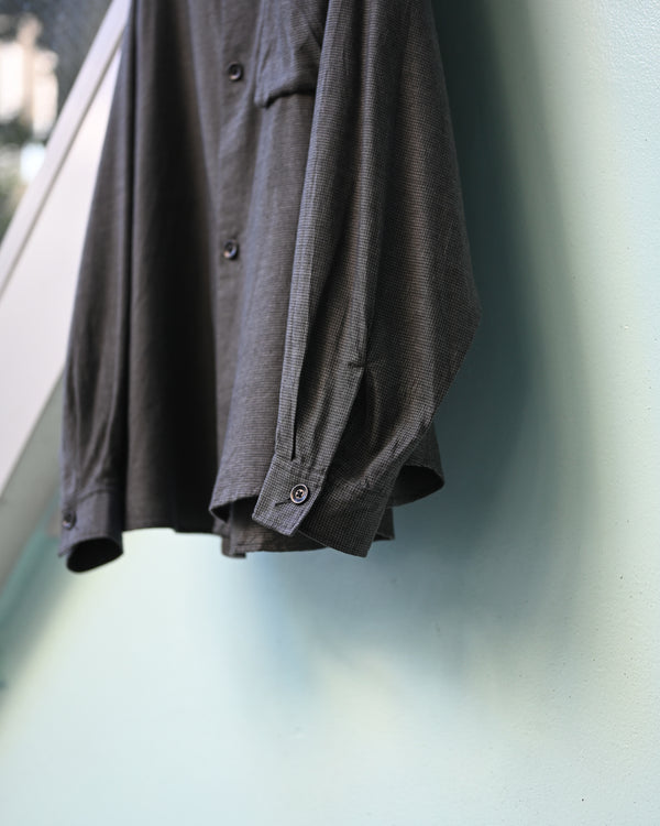 nemaki wide check shirt