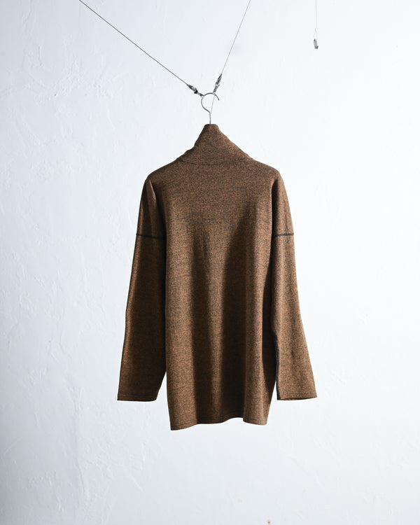 RUSTIC JERSEY, TURTLE NECK LONG SLEEVE / 2color