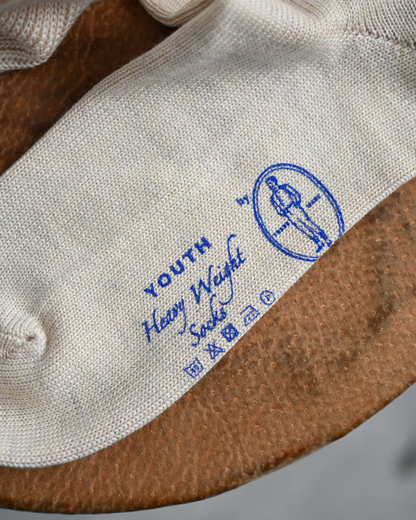 WINTER JERSEY / CREW SOCKS, ecru-01
