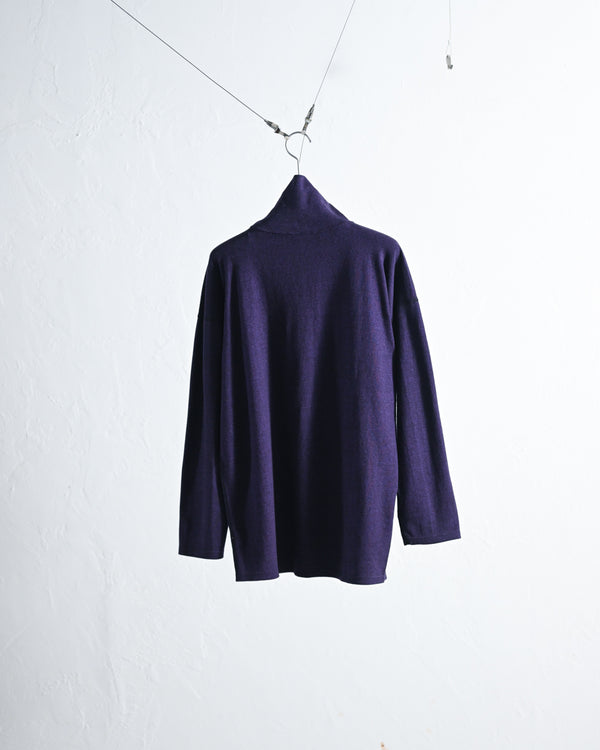 RUSTIC JERSEY, TURTLE NECK LONG SLEEVE / 2color