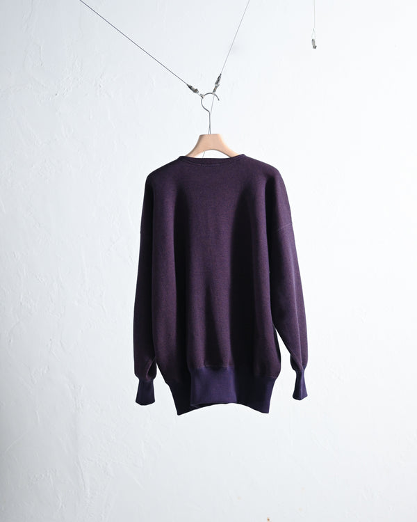 EXTRA COTTON FLEECE, CREW NECK LING SLEEVE / 2color