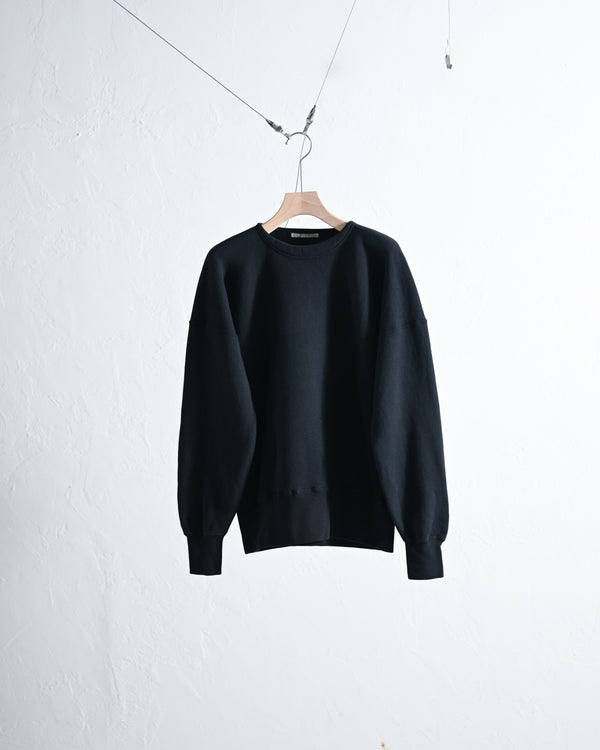 EXTRA COTTON FLEECE, CREW NECK LING SLEEVE / 2color