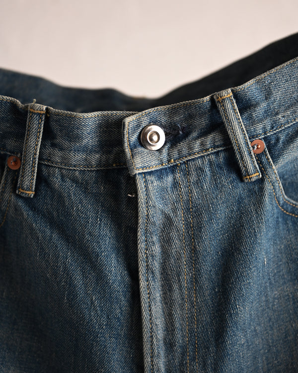 5POCKET BAGGY PANTS, raw denim