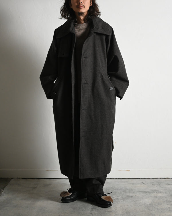 OVERSIZED LONG COAT, thorn-proof wool