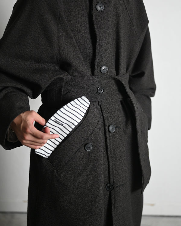 OVERSIZED LONG COAT, thorn-proof wool