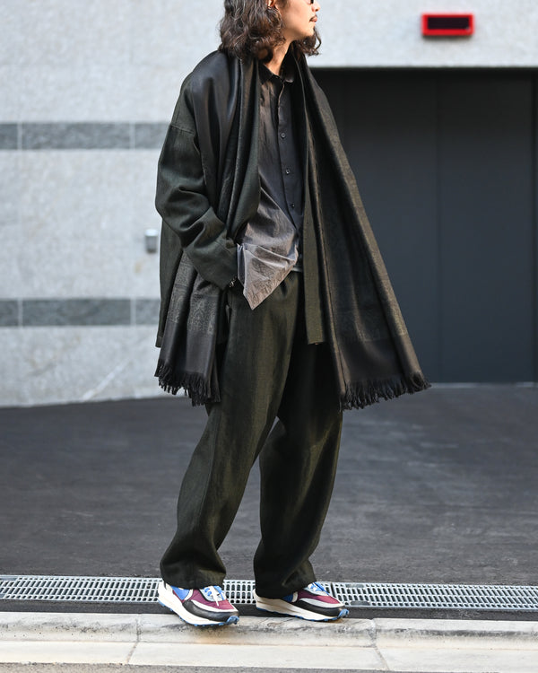 Tibetan Paisley Jacquard Wool Stole