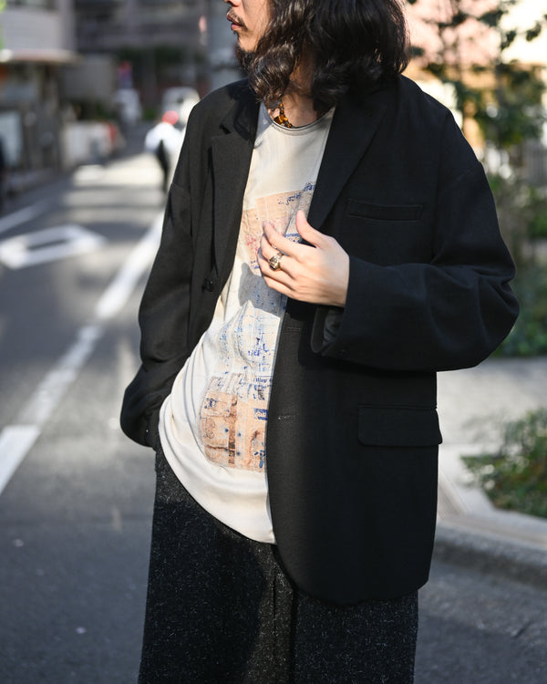 DROPPED SHOULDER JACKET, whipcord