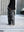 Wide tuck pants 005, Black