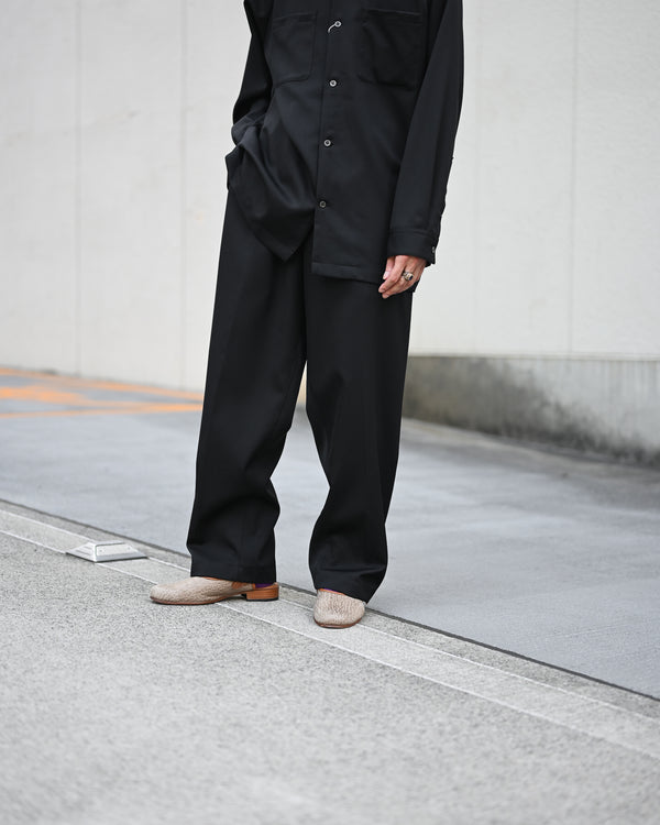 EASY TROUSERS, Super 120's DRESS WOOL