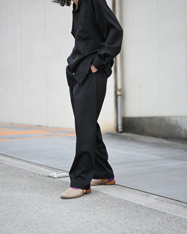EASY TROUSERS, Super 120's DRESS WOOL