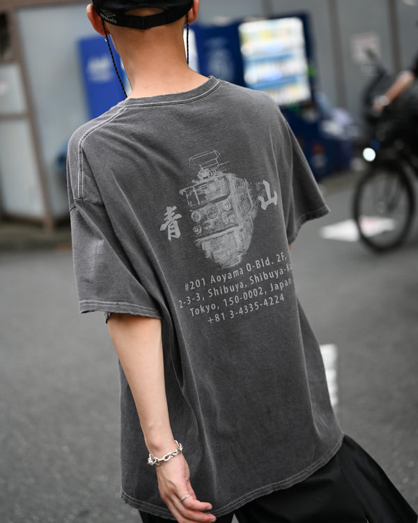 SOUVENIR T-SHIRT "青山" black