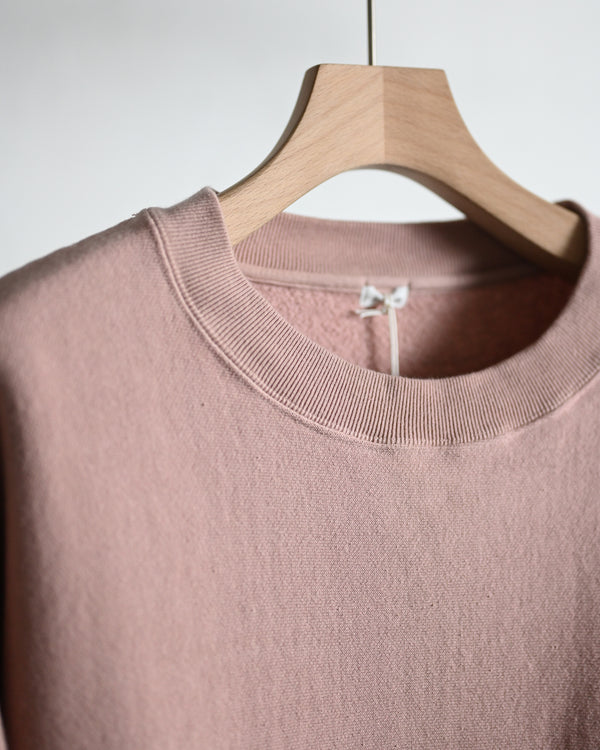 Overdyed Sweat Shirt "FLOWERS", beige