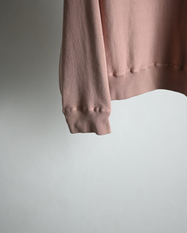 Overdyed Sweat Shirt "FLOWERS", beige