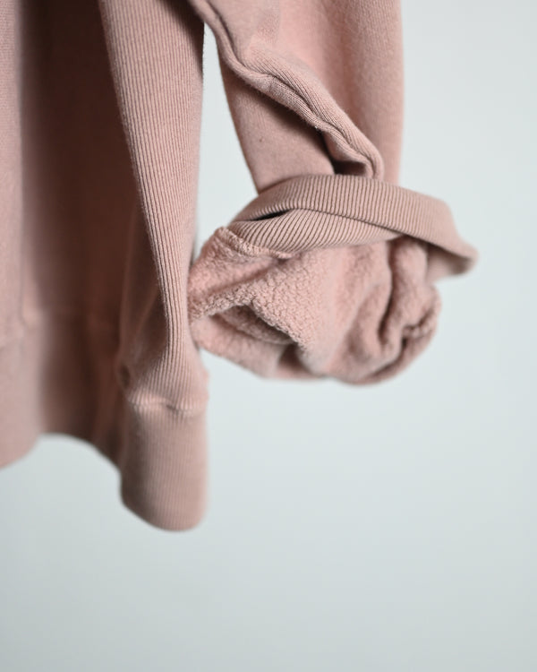 Overdyed Sweat Shirt "FLOWERS", beige