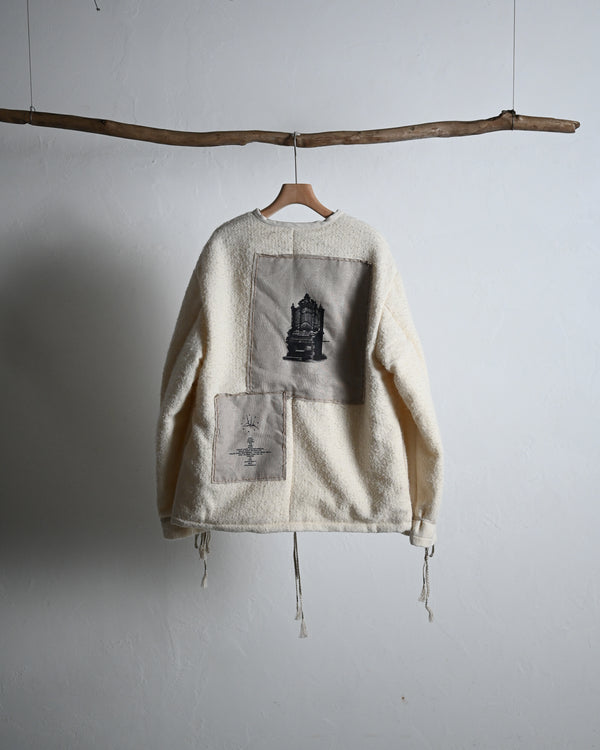 Craft Jacket with K.M, off white