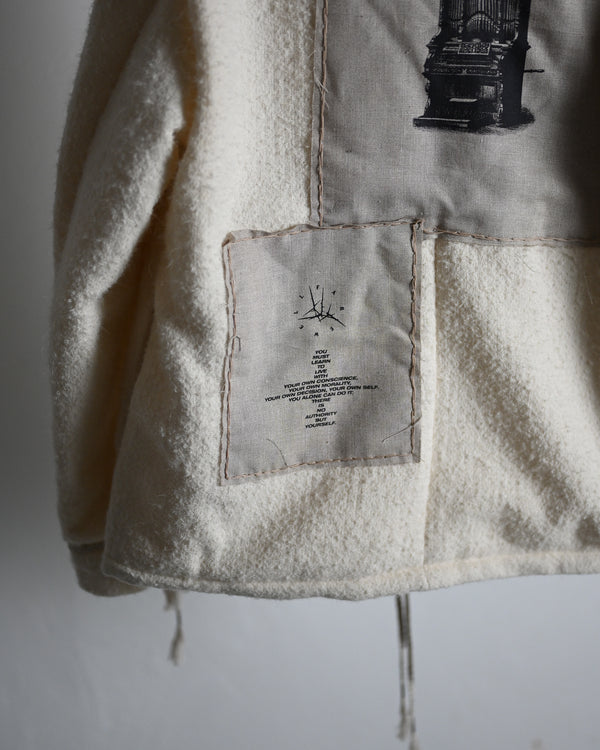 Craft Jacket with K.M, off white