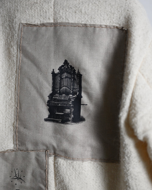 Craft Jacket with K.M, off white