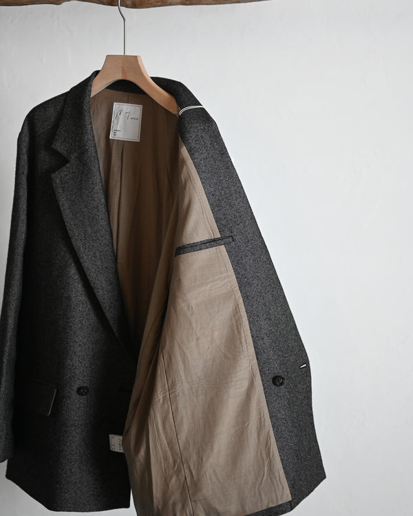 SEMI-DOUBLE TAILORED JACKET, brown