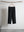 SHRINK WOOL WIDE SLACKS, black