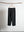 SHRINK WOOL WIDE SLACKS, black