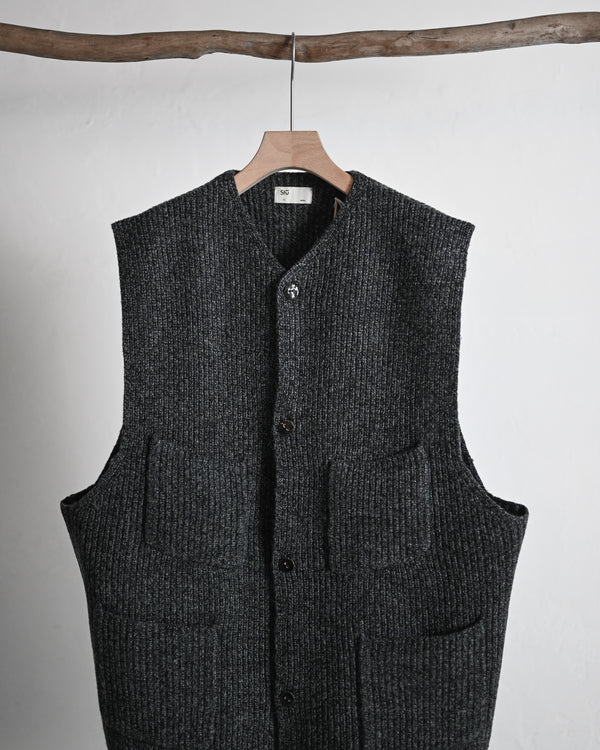 melange knit chokki