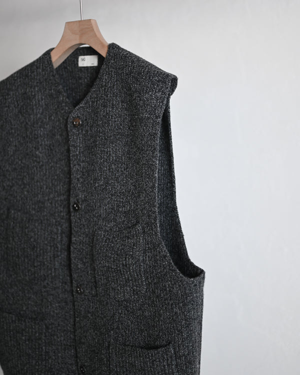 melange knit chokki