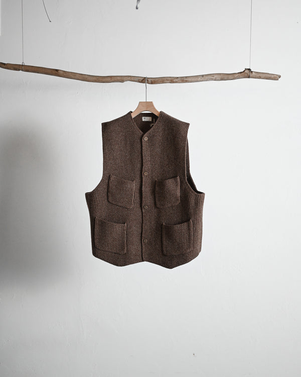 melange knit chokki
