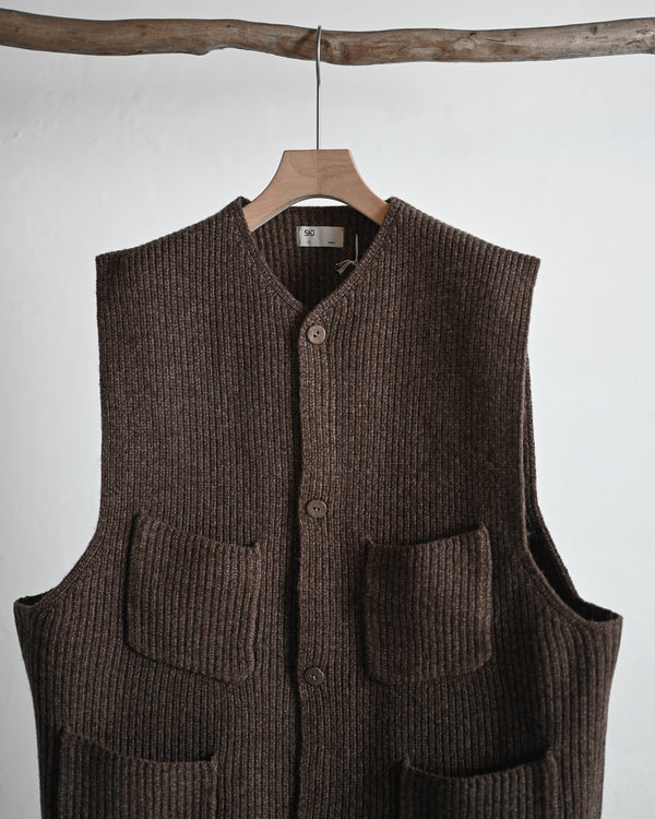 melange knit chokki