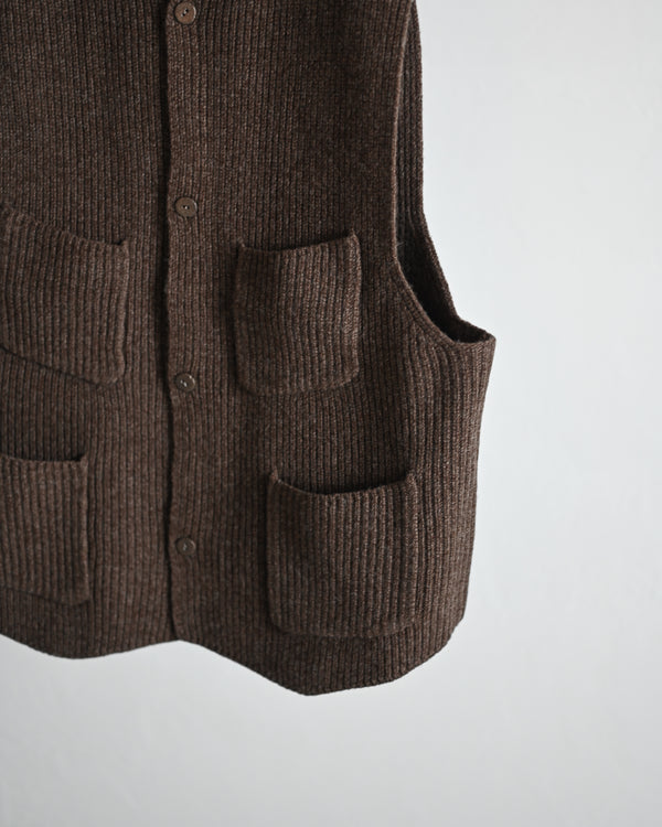 melange knit chokki
