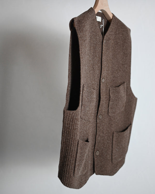 melange knit chokki