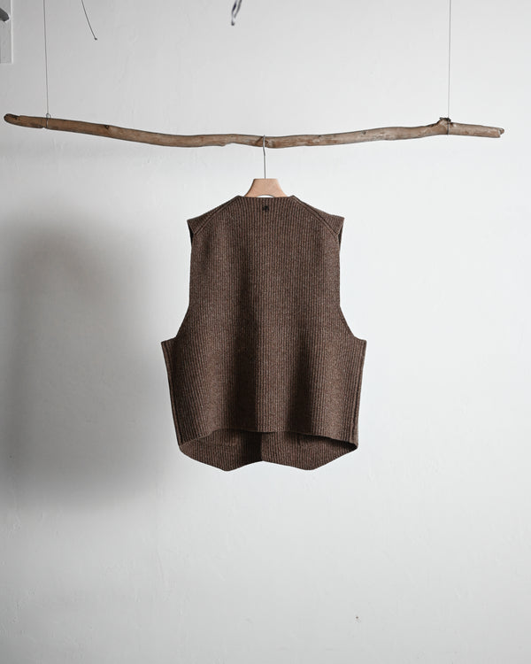 melange knit chokki
