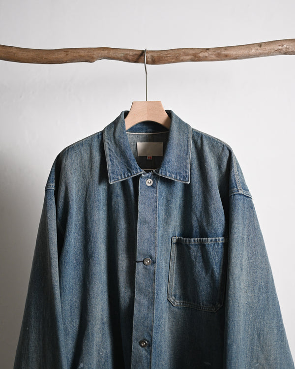 COVERALL, raw denim