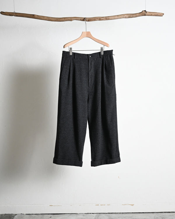 DOUBLE PLEATED CROPPED TROUSERS, houndstooth