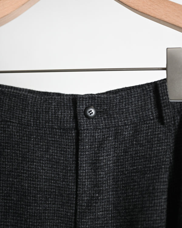 DOUBLE PLEATED CROPPED TROUSERS, houndstooth