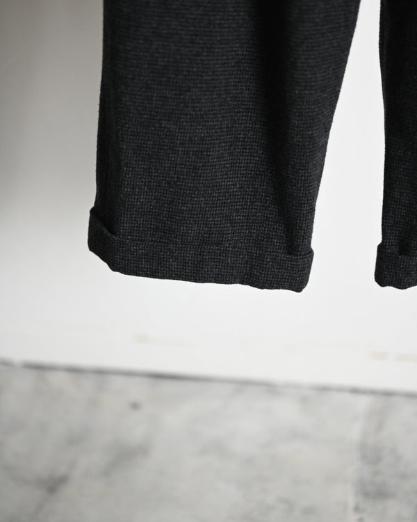 DOUBLE PLEATED CROPPED TROUSERS, houndstooth